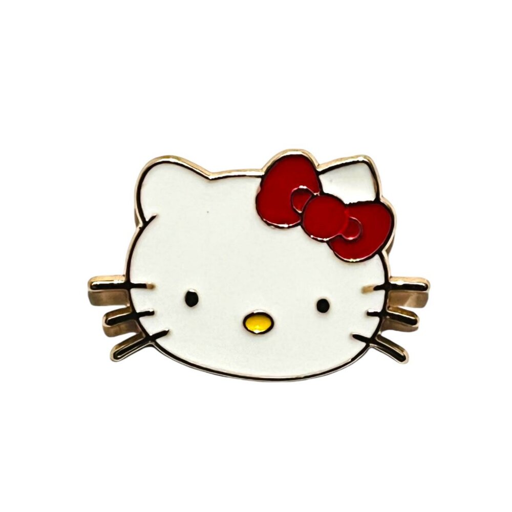 Hello Kitty Face Fan Made Enamel Pin Lapel Pin